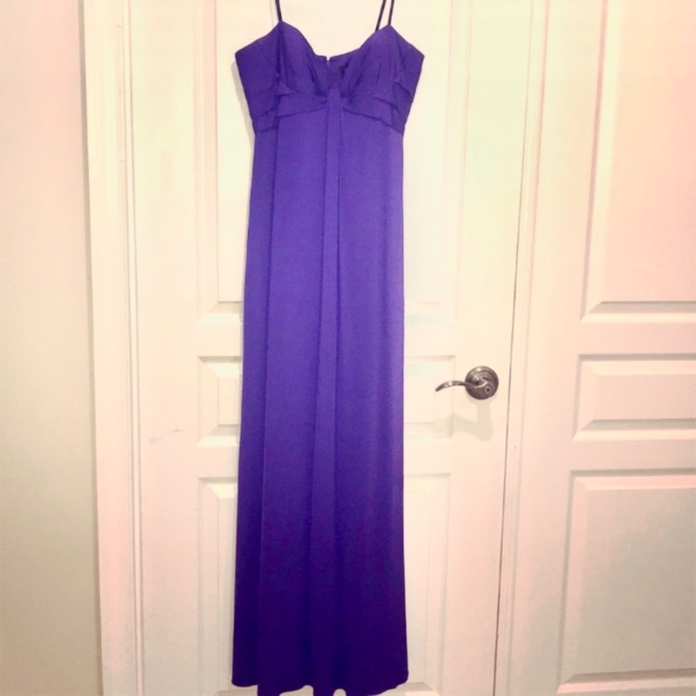 Long Formal Gown Purple 6 Sweetheart Strapless